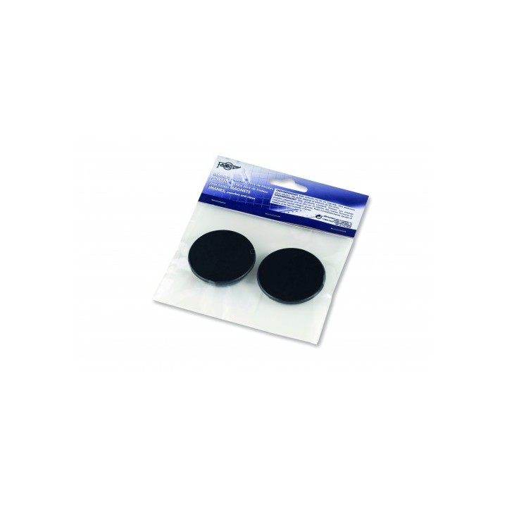 faibo blister de 2 imanes redondos 40mm. en color negro faibo 60-40-02