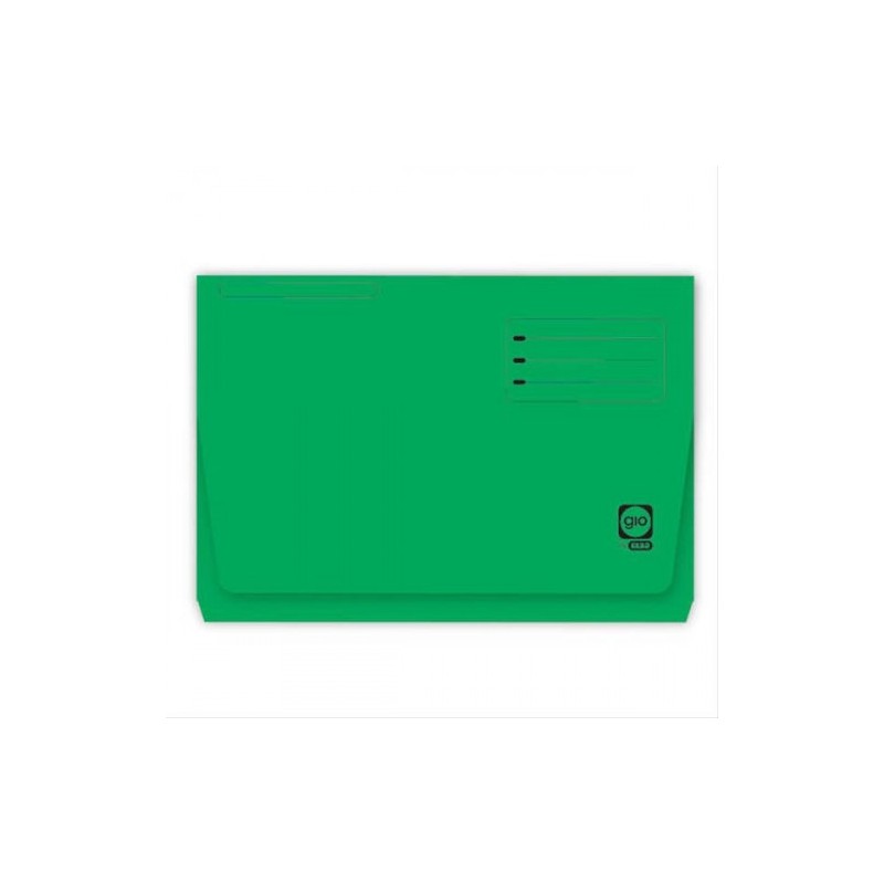 gio subcarpeta con bolsa y solapa intensas 320 grs folio color verde gio 400040685  pack: 25 unidade