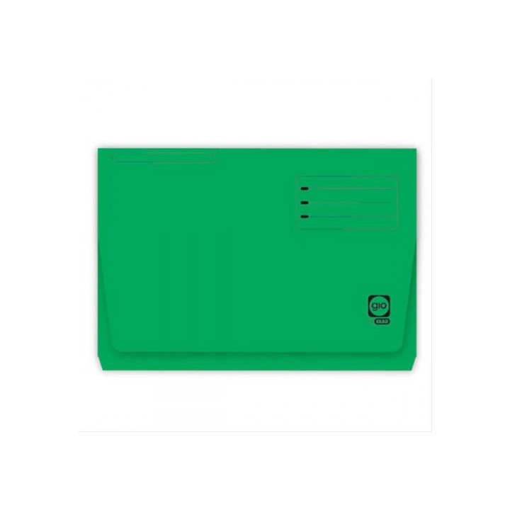 gio subcarpeta con bolsa y solapa intensas 320 grs folio color verde gio 400040685  pack: 25 unidade