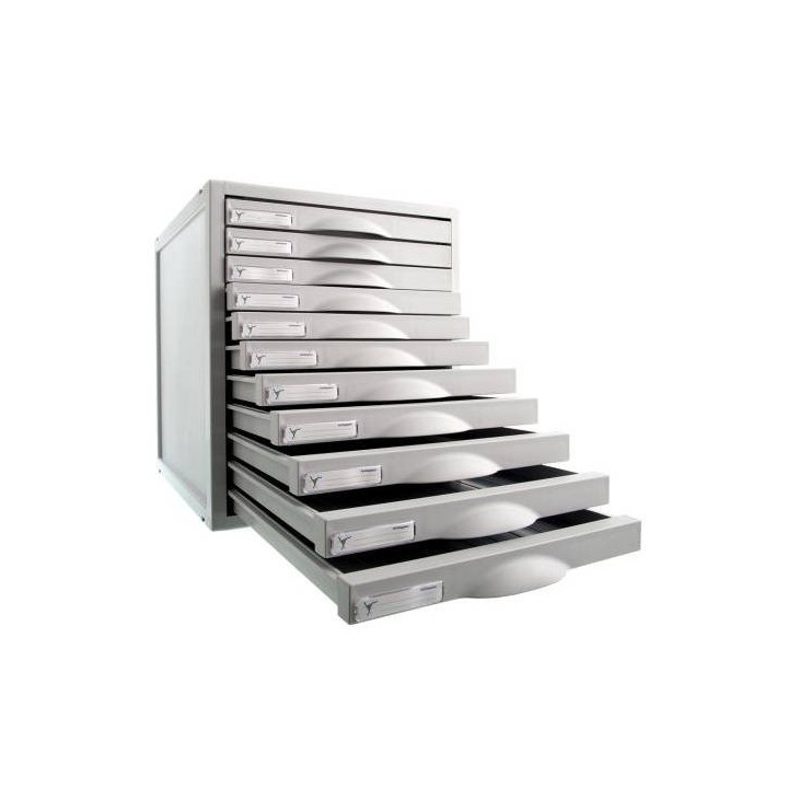 archivo 2000 modulo archisystem de 11 cajones 356x316x362 mm gris archivo 2000 8211c gs