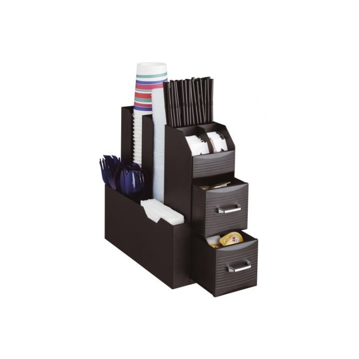 archivo 2000 organizador la hora del cafe 2 cajones para capsulas y varios compartimentos 315x140x29