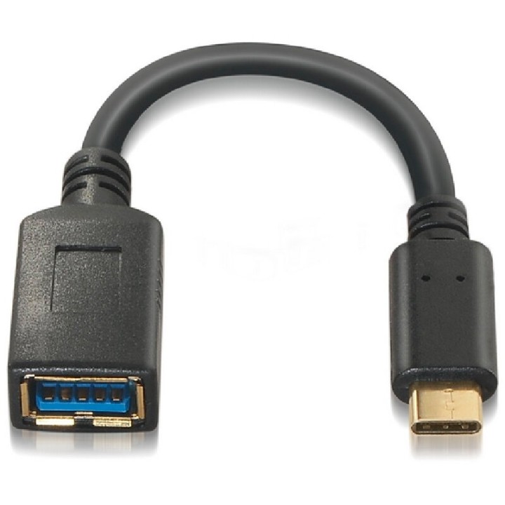 nanocable cable usb 3.1 gen1 3a, usb-c/m-a/f, 15cm