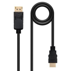 nanocable cable conversor dp a hdmi negro 10m
