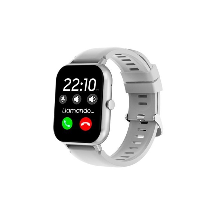 smartwatch cool forest gris 1.83  correa silicona 20mm ip67 bluetooth