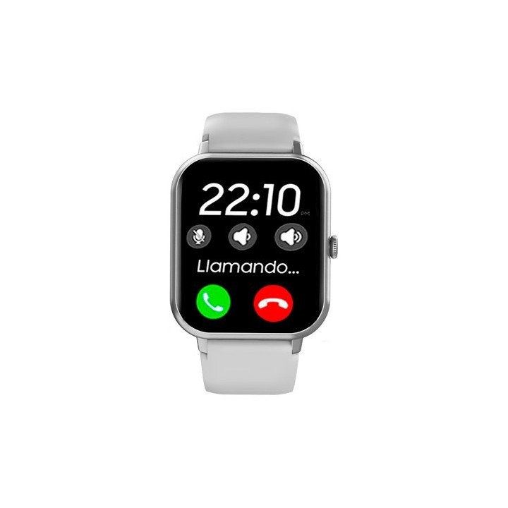 smartwatch cool forest gris 1.83  correa silicona 20mm ip67 bluetooth