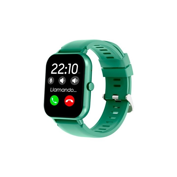 smartwatch cool forest verde 1.83  correa silicona 20mm ip67 bluetooth