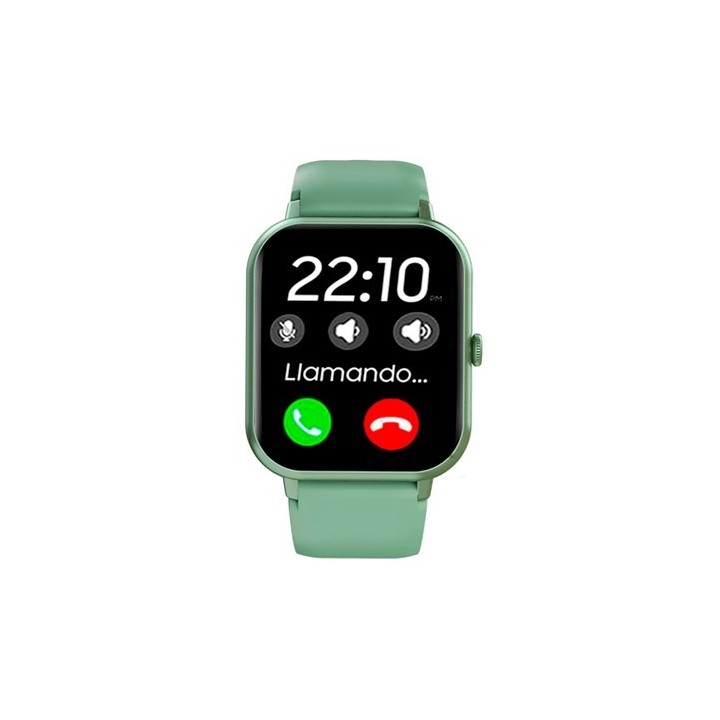 smartwatch cool forest verde 1.83  correa silicona 20mm ip67 bluetooth