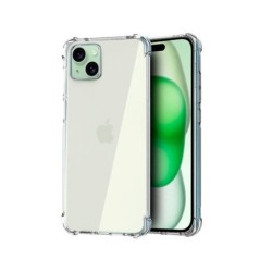 funda cool iphone 15 plus transparente antishock esquinas reforzadas