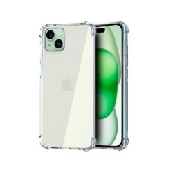 funda cool iphone 15 plus transparente antishock esquinas reforzadas