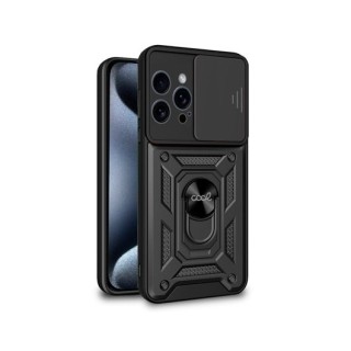 funda cool iphone 15 pro hard ring negro anillo sujecion iman refuerzo extra