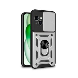 funda cool iphone 15 plus hard ring plata anillo sujecion iman refuerzo extra