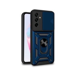 funda cool samsung galaxy a35 hard ring azul anillo sujecion iman refuerzo extra