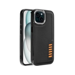 funda cool iphone 15 milano negro polipiel bordes elevados carga inalambrica