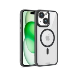 funda cool iphone 15 plus magnetica negro transparente borde negro compat c.magnetico