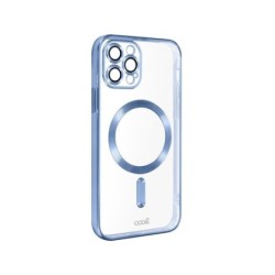 funda cool iphone 15 pro max mag celeste transparente borde celeste compat c.magnetico