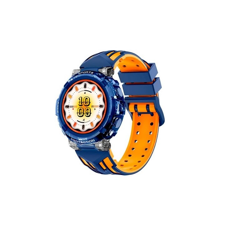 smartwatch cool clever azul 1.27  correa silicona 22mm ip67 bluetooth 5.0