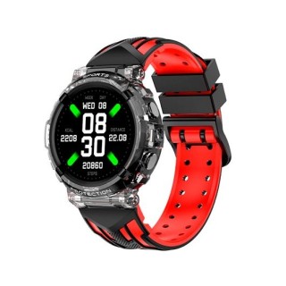 smartwatch cool clever negro 1.27  correa silicona 22mm ip67 bluetooth 5.0