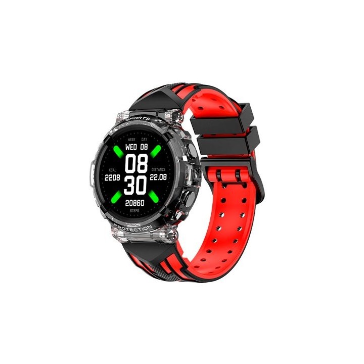 smartwatch cool clever negro 1.27  correa silicona 22mm ip67 bluetooth 5.0