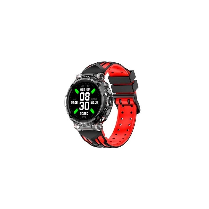 smartwatch cool clever negro 1.27  correa silicona 22mm ip67 bluetooth 5.0