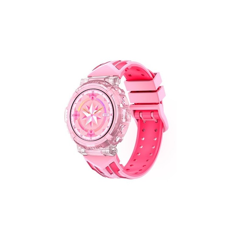 smartwatch cool clever rosa 1.27  correa silicona 22mm ip67 bluetooth 5.0