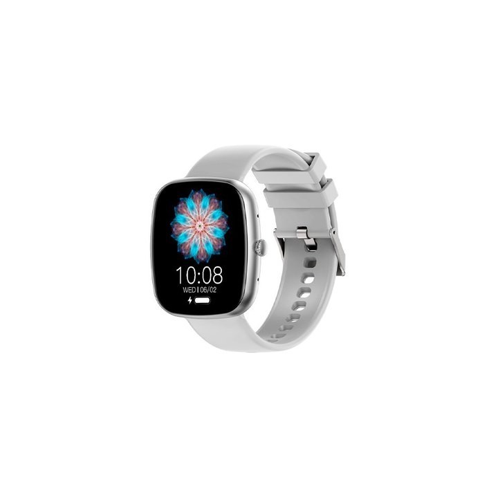 smartwatch cool border gris 1.83  correa silicona 22mm ip67 bluetooth 5.3
