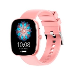 smartwatch cool border rosa 1.83  correa silicona 22mm ip67 bluetooth 5.3