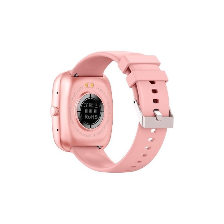 smartwatch cool border rosa 1.83  correa silicona 22mm ip67 bluetooth 5.3