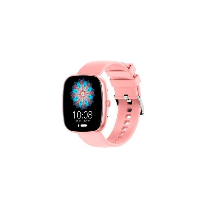 smartwatch cool border rosa 1.83  correa silicona 22mm ip67 bluetooth 5.3