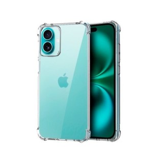 funda cool iphone 16 plus transparente antishock esquinas reforzadas