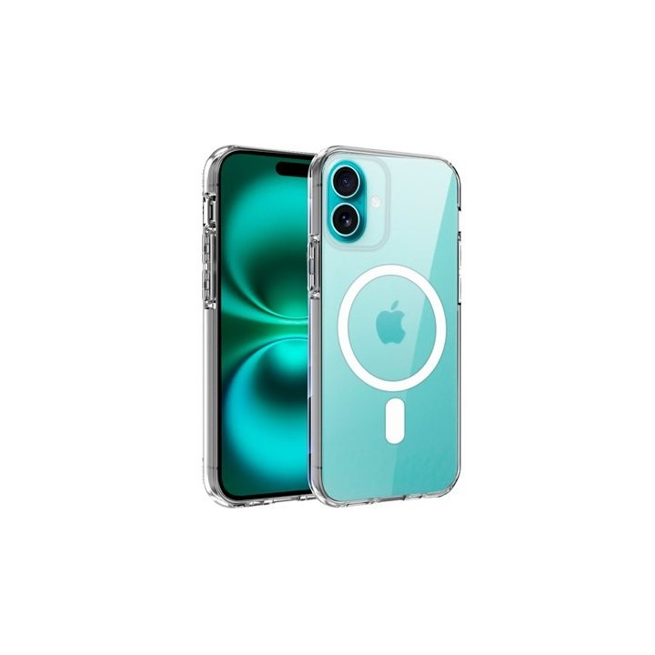 funda cool iphone 16 plus magnetica transparente transparente compatible cargador magnetico