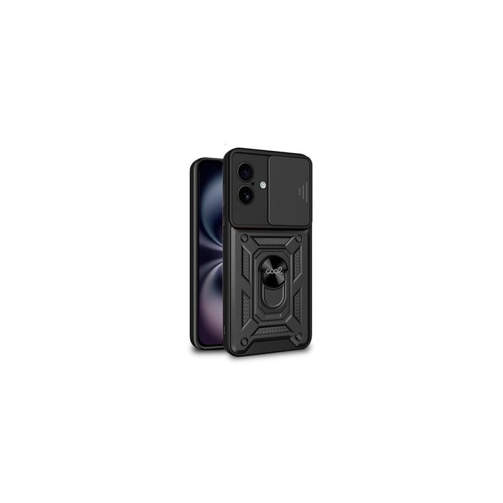 funda cool iphone 16 hard ring negro anillo sujecion iman refuerzo extra