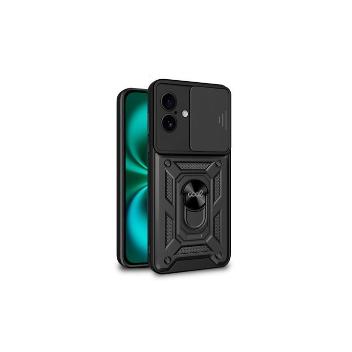 funda cool iphone 16 plus hard ring negro anillo sujecion iman refuerzo extra