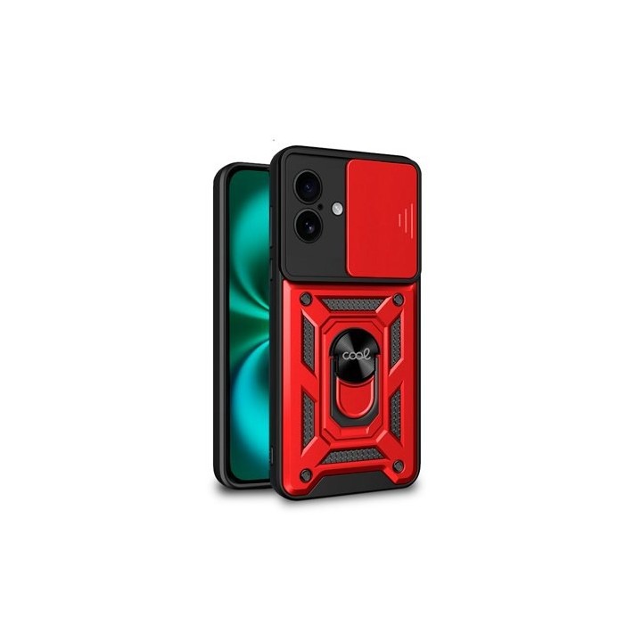 funda cool iphone 16 plus hard ring rojo anillo sujecion iman refuerzo extra