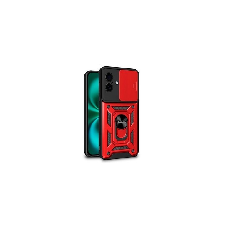 funda cool iphone 16 plus hard ring rojo anillo sujecion iman refuerzo extra