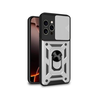 funda cool iphone 16 pro max hard ring plata anillo sujecion iman refuerzo extra