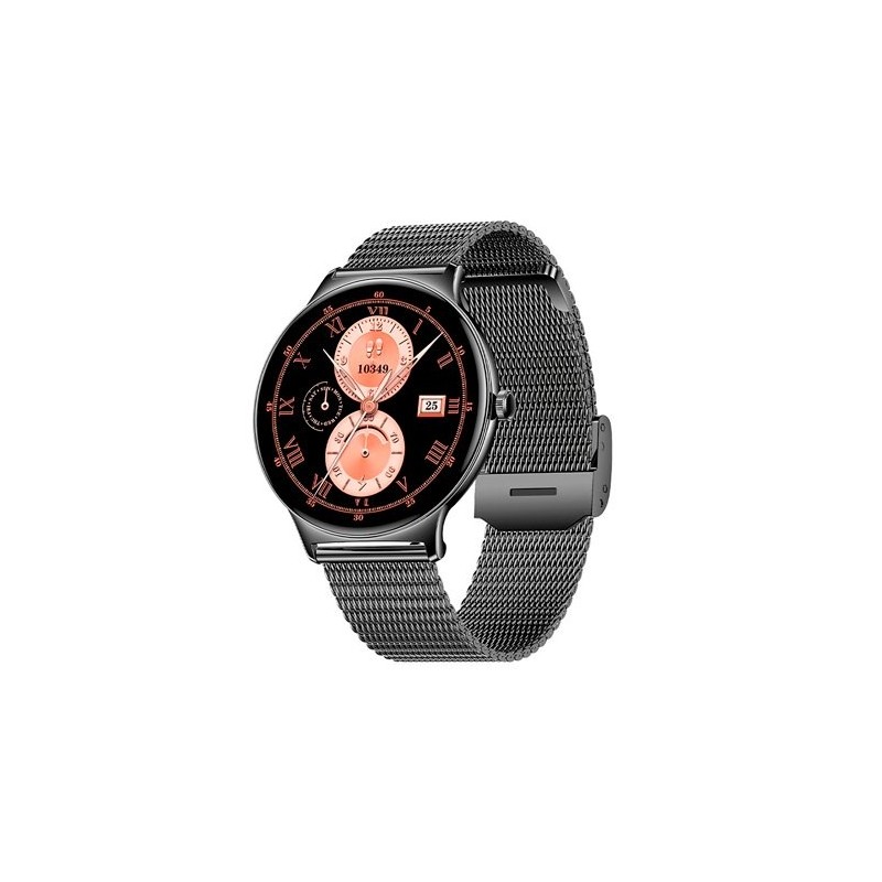 smartwatch cool amoled ultrathin negro 1.43  incluye 2 correas 20mm ip67 bluetooth 5.2