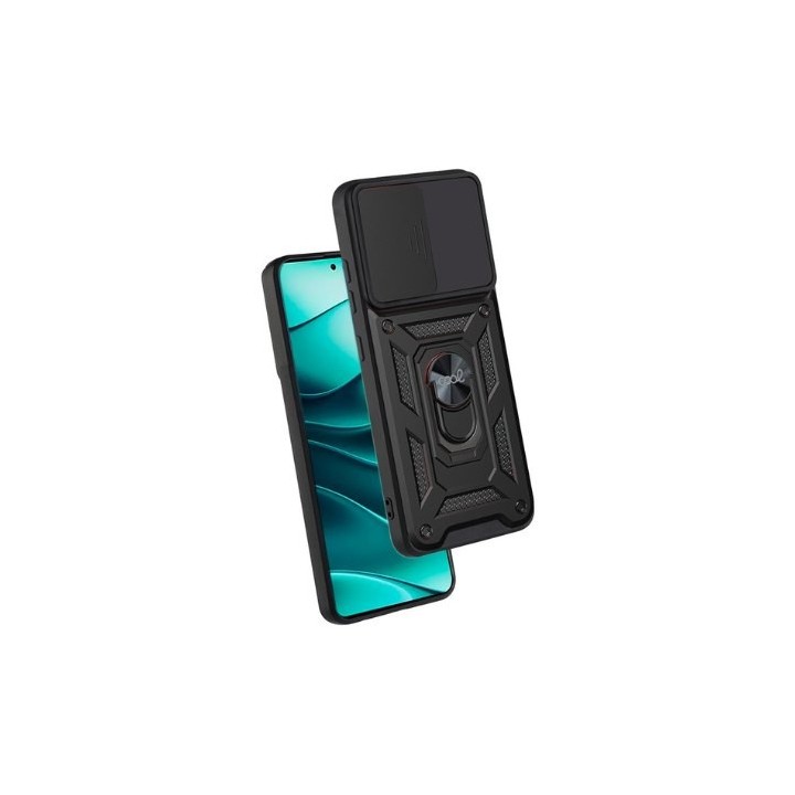 funda cool xiaomi redmi note 14 5g hr negro anillo sujecion iman refuerzo extra