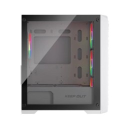 keep out caja m-atx xc-220w 4fans usb3.0 white