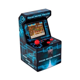 consola retro ital mini arcade 250 blue pantalla 2.5  pilas aa 250 juegos