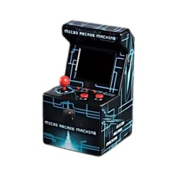consola retro ital mini arcade 250 blue pantalla 2.5  pilas aa 250 juegos