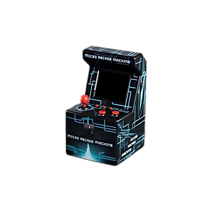 consola retro ital mini arcade 250 blue pantalla 2.5  pilas aa 250 juegos
