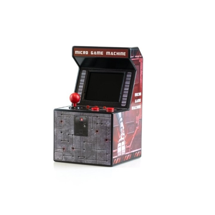 consola retro ital mini arcade 250 red pantalla 2.5  pilas aa 250 juegos