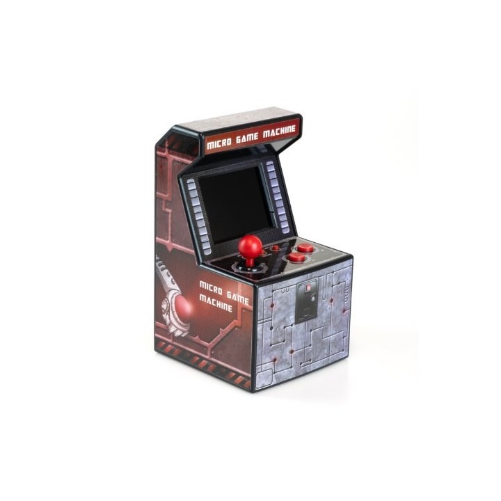 consola retro ital mini arcade 250 red pantalla 2.5  pilas aa 250 juegos