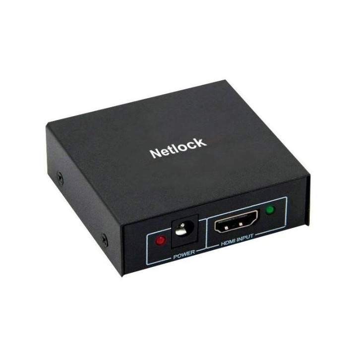 netlock splitter hdmi 4k/30hz de 2 puertos mini