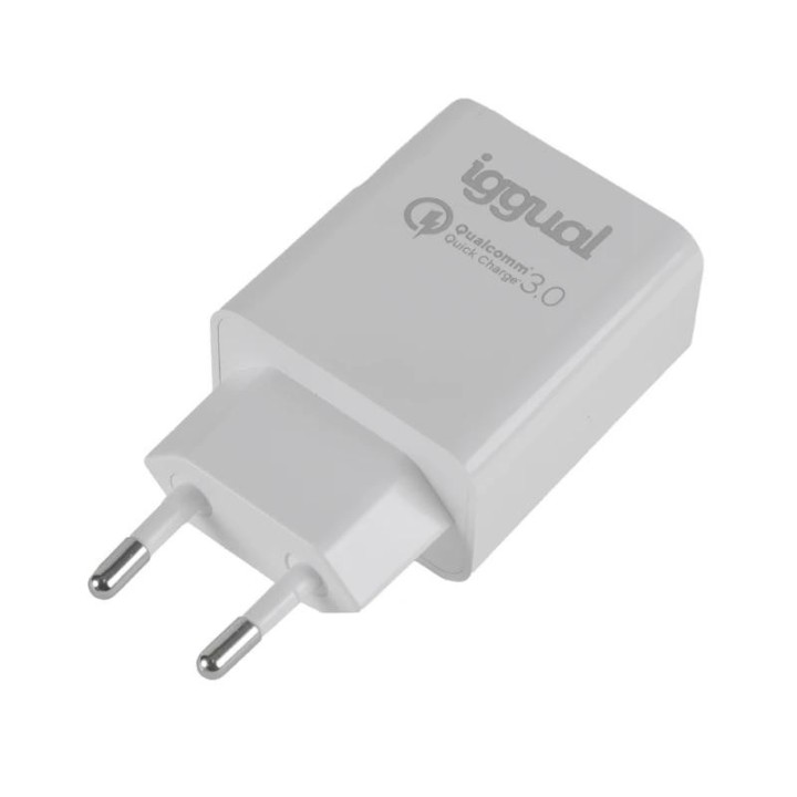 iggual cargador doble usb qc3.0 + tipo c pd 20w