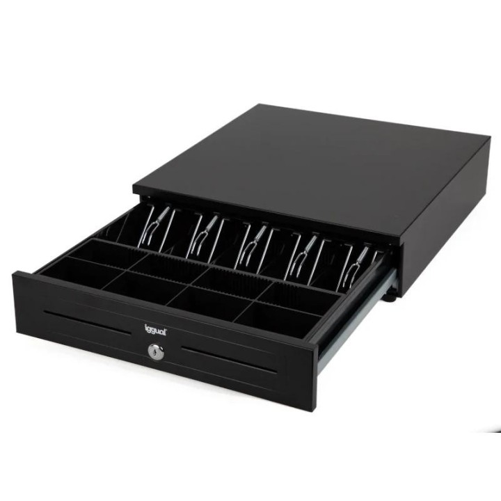 iggual cajon portamonedas iron-hd 41cm 5+8 negro