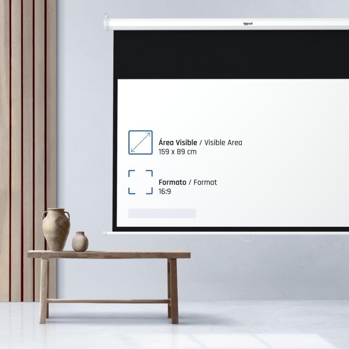 iggual pantalla manual 16:9 72 159x89 cm