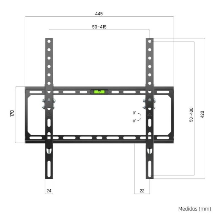 iggual sptv15-l soporte tv 21-75 45kg pared tilt