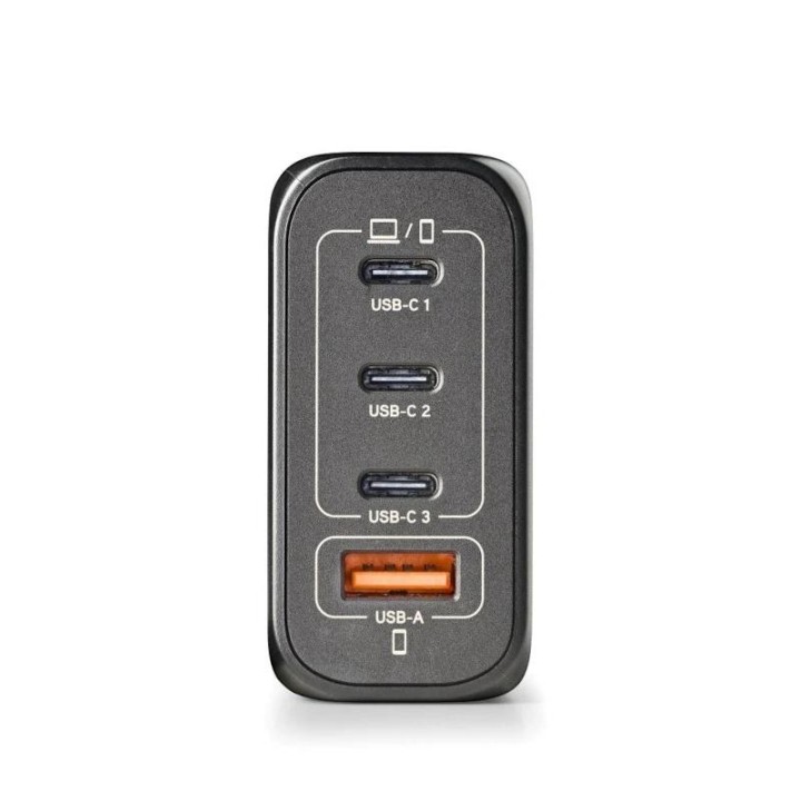 ngs cargador ultrarapido140w 4 puertos 3usb-c 1 us