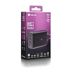 ngs cargador ultrarapido240w 4 puertos 3usb-c 1 us